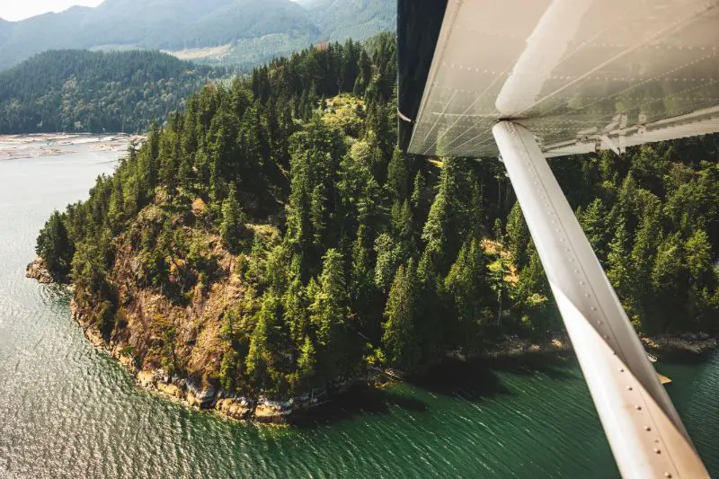 Seaplane over Vancouver
